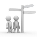 choice and directions signs